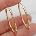 Oversized Smooth Big Hoop Earrings For Women Simple European American Nightclub Fashion Jewelry view 3