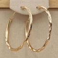 Oversized Smooth Big Hoop Earrings For Women Simple European American Nightclub Fashion Jewelry view 2
