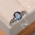 Fashion Zircon Inlaid Women's Engagement Ring Valentine's Day Gift Jewelry view 5