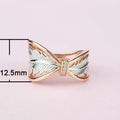 Creative Two Tone Gold Silver Women Ring, European Fashion Split Color Finger Jewelry view 5