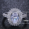 Fashion Luxury Versatile AAA Grade Zircon Women's Ring European Style Hand Jewelry view 5