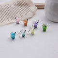 Cute Acrylic Bubble Tea Cup Drop Dangle Earrings With Alloy Hooks For Girls Fashion Milk Tea Earrings view 2