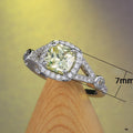 European Fashion Silver Plated Zircon Women's Ring, Elegant Finger Jewelry For view 5