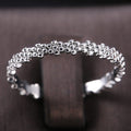 Fashion Daisy Women Ring In Silver Plated Copper, Elegant Floral Jewelry For view 2