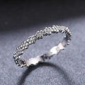 Fashion Daisy Women Ring In Silver Plated Copper, Elegant Floral Jewelry For view 4
