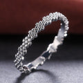 Fashion Daisy Women Ring In Silver Plated Copper, Elegant Floral Jewelry For view 3