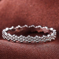 Fashion Daisy Women Ring In Silver Plated Copper, Elegant Floral Jewelry For view 1