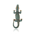Alloy Rhinestone Crocodile Brooch Pin For Men's Suits And Coats view 5