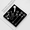 Creative Anti Loss Wireless Earbud Earrings Stainless Steel Cross Studs For Non Pierced Ears view 1