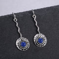 Vintage Turquoise Long Drop Earrings For Women European American Fashion Statement Ear Jewelry view 3
