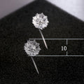 Sunflower Threader Hook Earrings European American Long Flower Drop Earrings view 5