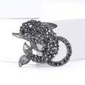 Alloy Rhinestone Dolphin Brooch For Lightweight Clothing Accessories view 2