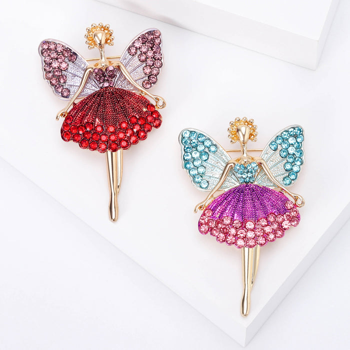 Alloy Ballet Girl Brooch Pin For Sweaters And Jackets