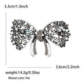 Alloy Rhinestone Bow Brooch Pin For Women's Clothing Accessories view 6