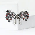 Alloy Rhinestone Bow Brooch Pin For Women's Clothing Accessories view 3