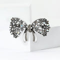 Alloy Rhinestone Bow Brooch Pin For Women's Clothing Accessories view 4