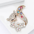 Alloy Rhinestone Fox Brooch Pin For Versatile Clothing Accessories view 2