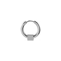 Punk Stainless Steel Geometric Hoop Studs With Bar Ball Square Charms For Women Street Style Earrings view 5