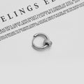 Punk Stainless Steel Geometric Hoop Studs With Bar Ball Square Charms For Women Street Style Earrings view 3