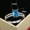 Minimalist Silver Plated Women's Zircon Ring Simple Finger Jewelry view 5