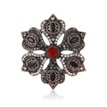 Vintage Alloy Rhinestone Flower Brooch For Baroque Women's Apparel Accessories view 1