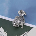 Alloy Cartoon Dog Brooch For Unisex Clothing And Lapel Decoration view 2
