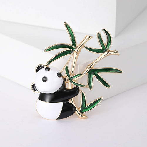 Alloy Panda Brooch Pin For Womens Animal Clothing Accessories