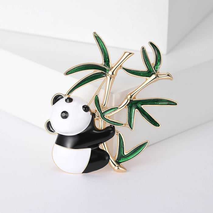 Alloy Panda Brooch Pin For Womens Animal Clothing Accessories