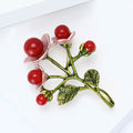 Hand Painted Pearl Flower Brooch For Coats Sweaters And Vintage Apparel view 4