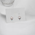 Cute Enamel Cloud And Blue Raindrop Alloy Stud Earrings For Girls Minimal Creative Fashion Earrings view 1