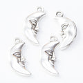 DIY Jewelry Accessories Vintage Zinc Alloy Moon Charm Pendant For Bracelet Necklace Making view 2