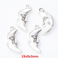 DIY Jewelry Accessories Vintage Zinc Alloy Moon Charm Pendant For Bracelet Necklace Making view 1