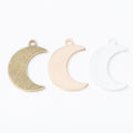 DIY Jewelry Accessories Vintage Zinc Alloy Moon Charm Pendant For Necklace Bracelet Making view 5