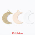 DIY Jewelry Accessories Vintage Zinc Alloy Moon Charm Pendant For Necklace Bracelet Making view 1