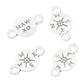 Zinc Alloy Compass Charm Pendant No.912648 for DIY Necklace Bracelet Jewelry Making view 4