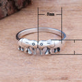 Exquisite Silver Plated Elephant Ring For Men And Women Fashion Animal Jewelry Accessory view 4