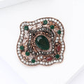 Baroque Alloy Rhinestone Brooch For Women's Suits And Coats view 4
