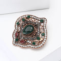 Baroque Alloy Rhinestone Brooch For Women's Suits And Coats view 3