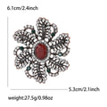 Alloy Rhinestone Flower Brooch For Women's Suits And Shawls view 5