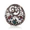Alloy Rhinestone Vintage Style Brooch Pin For Women's Coats view 1