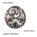 Alloy Rhinestone Vintage Style Brooch Pin For Women's Coats view 5