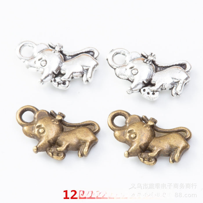 DIY Jewelry Accessories Vintage Zinc Alloy Mouse Charm Pendant For Necklace Bracelet Making