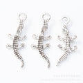 Zinc Alloy Crocodile Charm Pendant for DIY Necklace Bracelet Jewelry Making view 2
