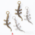 Zinc Alloy Crocodile Charm Pendant for DIY Necklace Bracelet Jewelry Making view 1