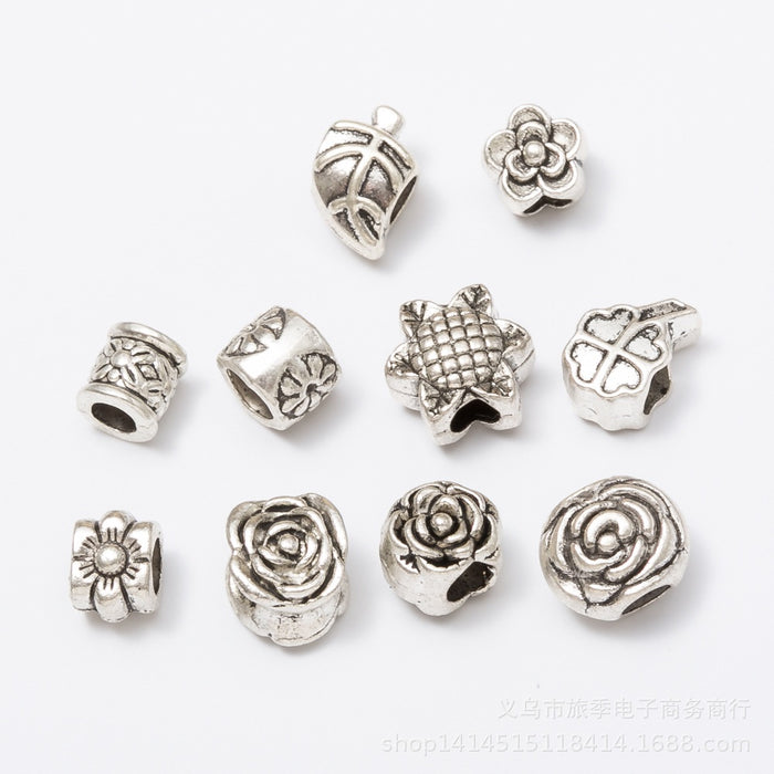 DIY Vintage Zinc Alloy Mixed Large Hole Beads For European Bracelet And Necklace Jewelry Making 2023