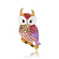 Alloy Rhinestone Owl Brooch Pin For Suits Coats And Lapels view 5