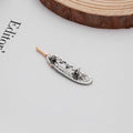 Vintage Alloy Eagle Claw Feather Brooch Fashion 3D Lapel Pin Floral Dress Accessory view 3