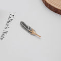Vintage Alloy Eagle Claw Feather Brooch Fashion 3D Lapel Pin Floral Dress Accessory view 2