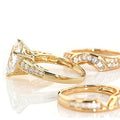 European American Creative Luxury Rhinestone Women's Three In One Detachable Ring Jewelry view 3