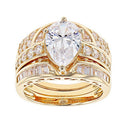 European American Creative Luxury Rhinestone Women's Three In One Detachable Ring Jewelry view 2